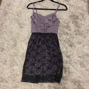 Purple cocktail dress